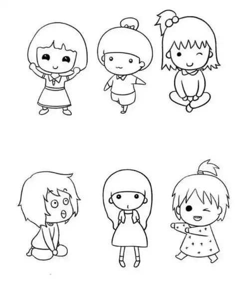 卡通手绘人物头像教程简笔画教程卡通手绘简笔画|可爱小女孩头像人物