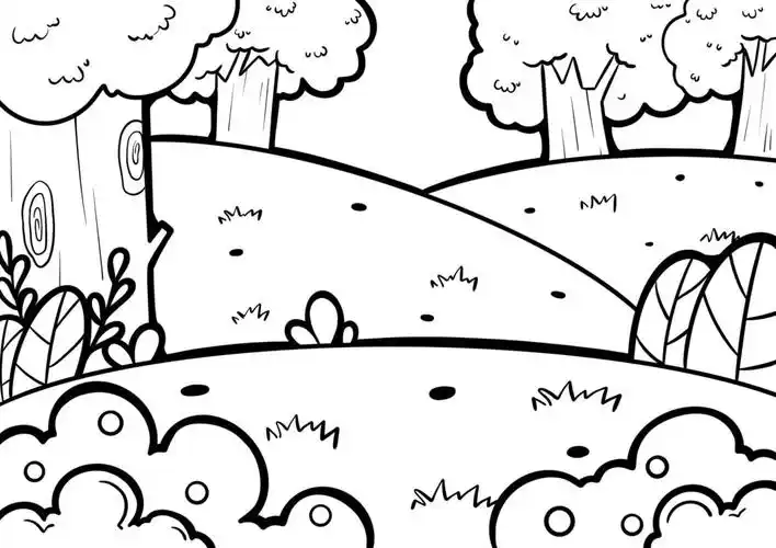 简笔画万能场景