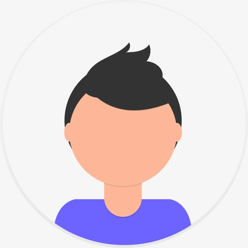 卡通扁平默认男性头像ui设