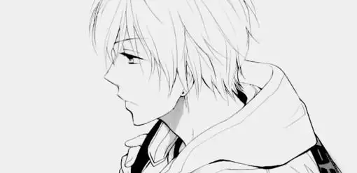 求二次元男生的半身像 最好是黑白的