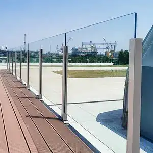 阳台钢化玻璃护栏室内家用楼梯扶手不锈钢栏杆立柱玻璃围栏内卡槽