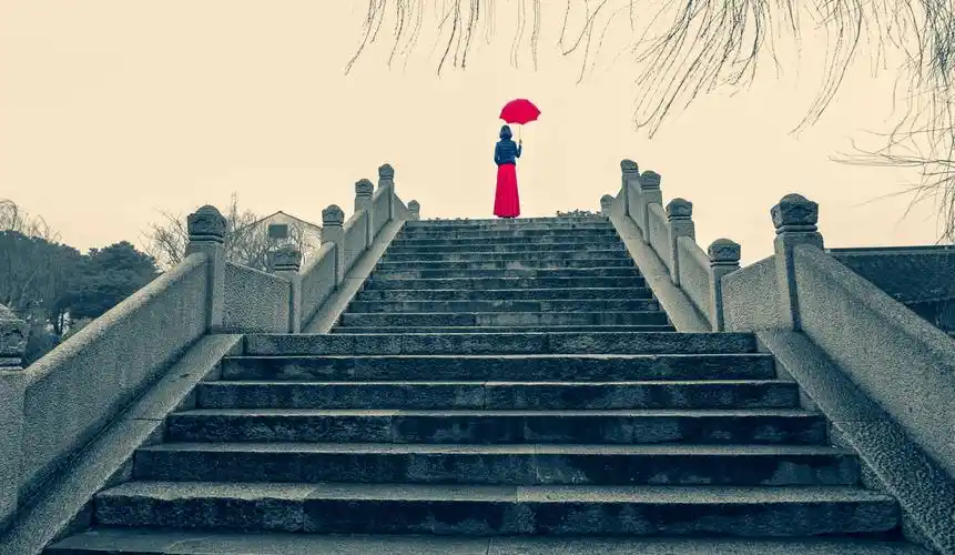 烟雨中的水墨江南古镇:荡口