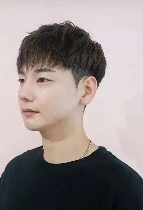 男生短头发剪碎 刘海 发型图片