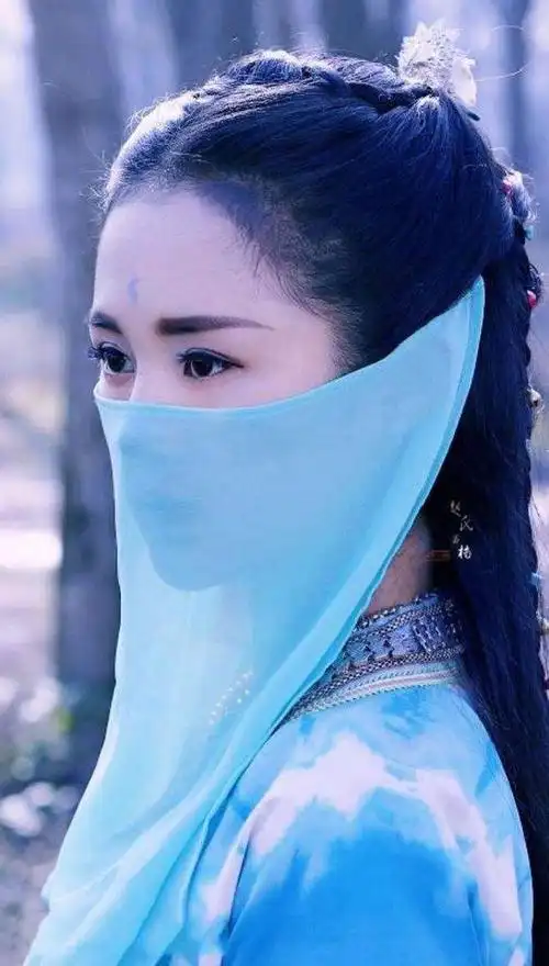 女明星古装戴面纱,只能看见两个眼睛,你能认出谁?|黎姿|面纱|王艳_新