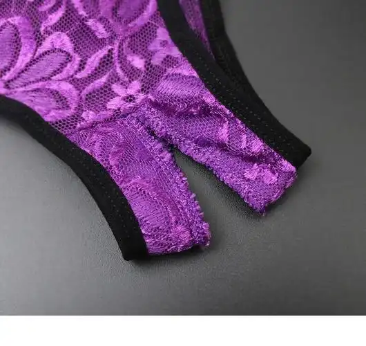 冰丝内裤女可入插内入全透明少妇夫妻内裤情感趣味内裤女开口女士夜用