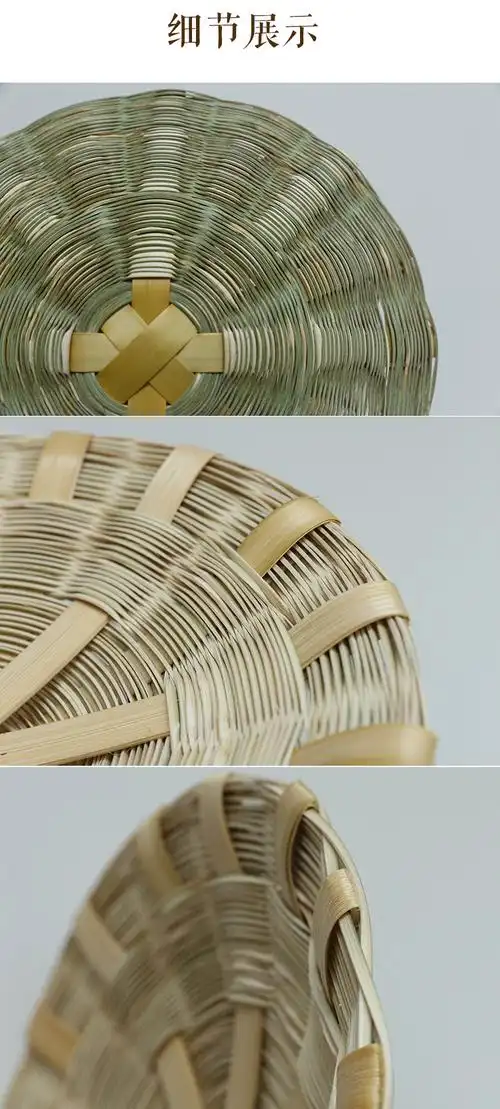 竹篦子防粘锅竹篦子家用圆形隔水竹蒸架蒸馒头垫蒸笼竹蒸片蒸盘蒸架蒸