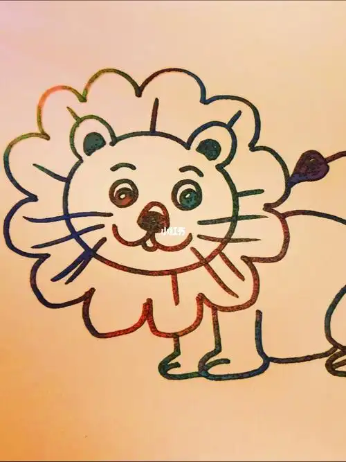 简笔画小狮子