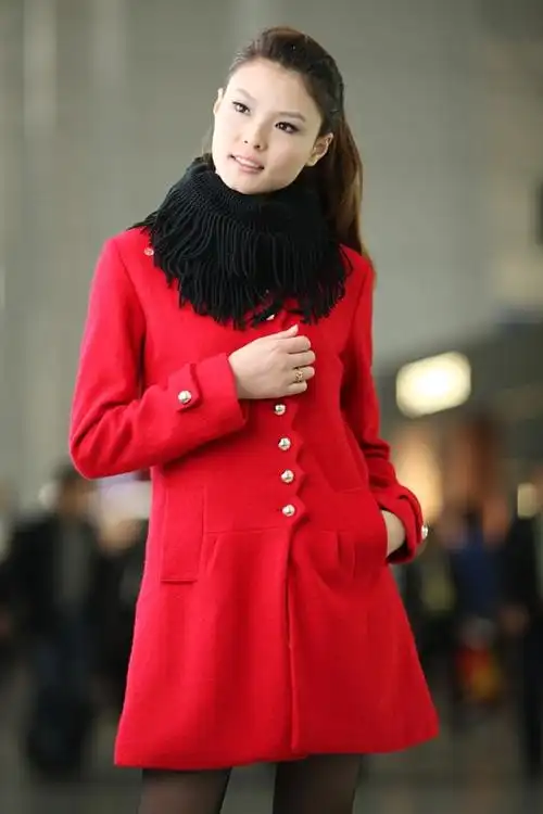 秋装新品韩版新款长款修身秋冬毛呢外套呢子大衣女图片_27