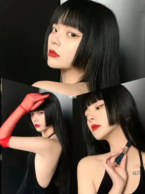 公主切发型当下娱乐圈正在流行的发型之一!