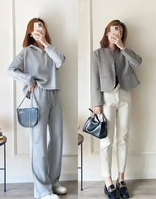穿衣搭配-春季女生通勤上班气质休闲穿搭