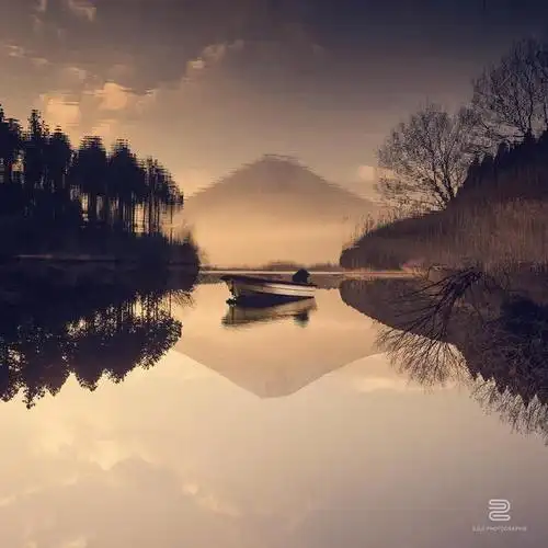 温柔宁静湖面 放松心灵的淡雅之美