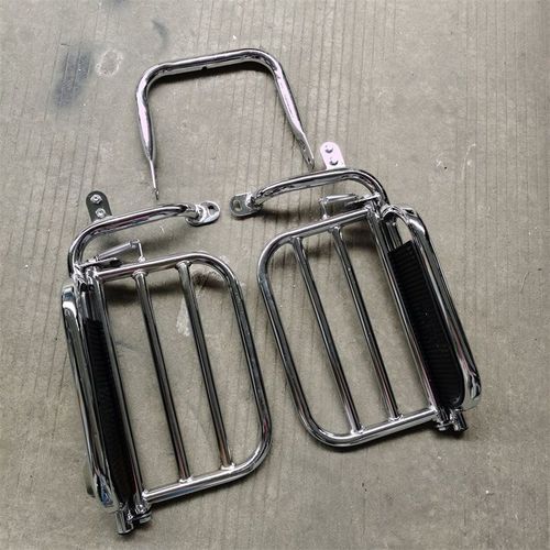 豪江摩托车配件hj125/150-16刀仔铃木王后脚踏板侧翻板载重大货架