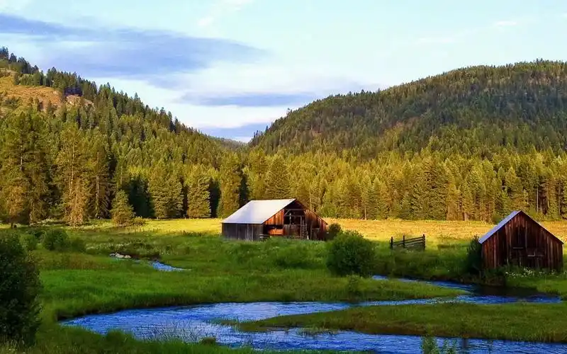 高清唯美田园风光图片桌面壁纸-风景壁纸-壁纸下载-美桌网