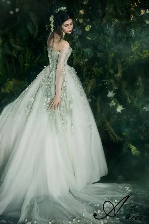 森林系水仙子新娘造型