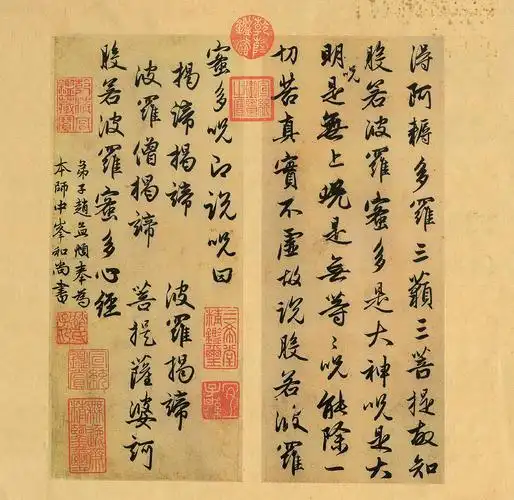 赵孟頫行书《心经册》,在写经史上是一个创例