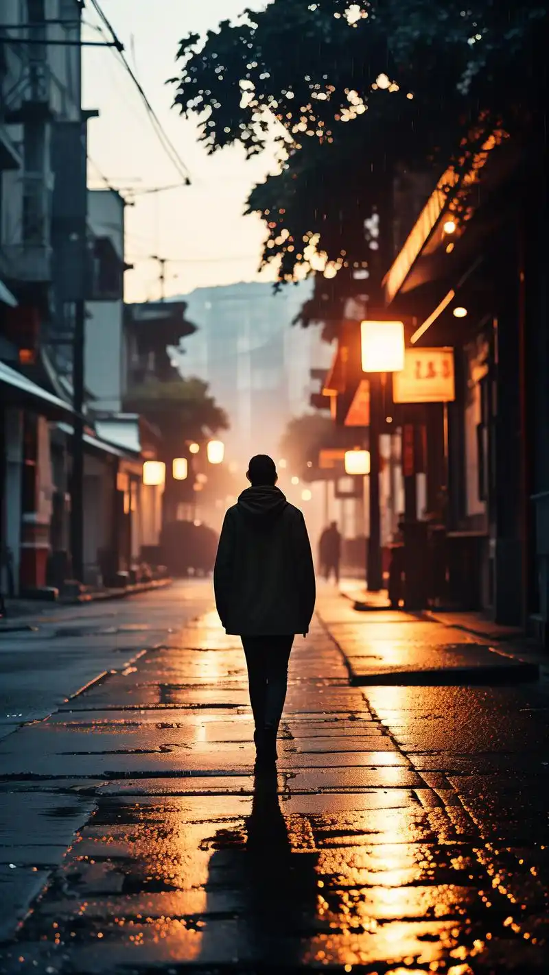 伤感背影壁纸,一个人的孤独时光90