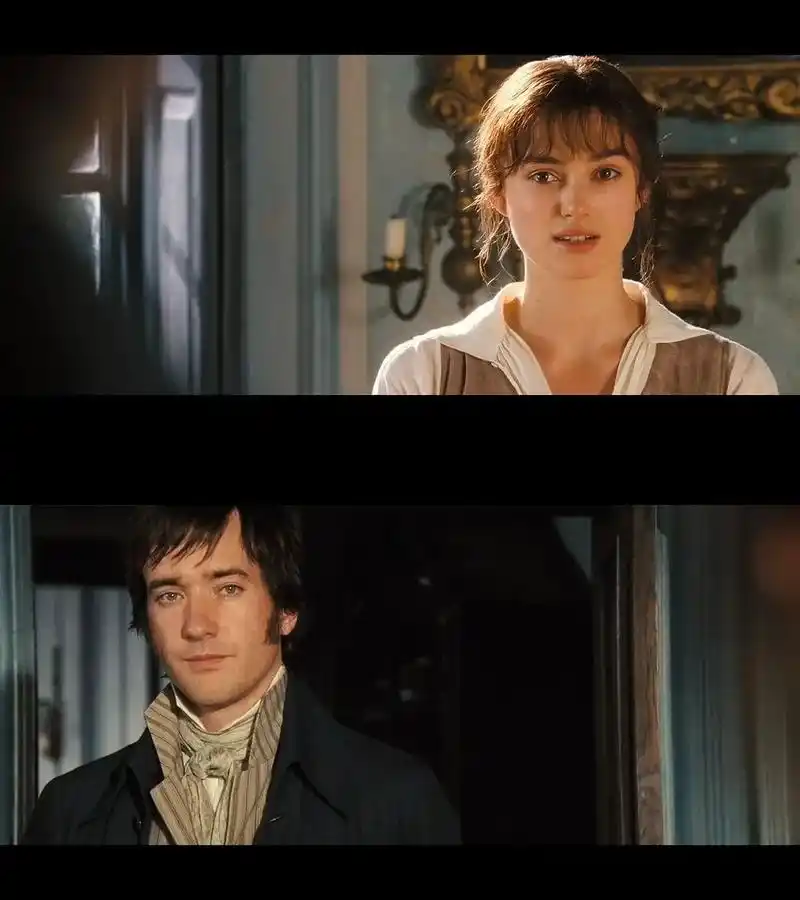 图片|《傲慢与偏见》男女主浪漫对视图