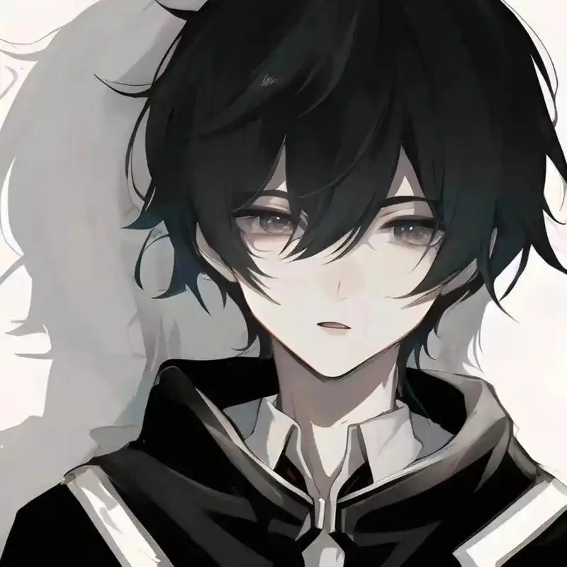 动漫男头30 冷酷的暗黑少年