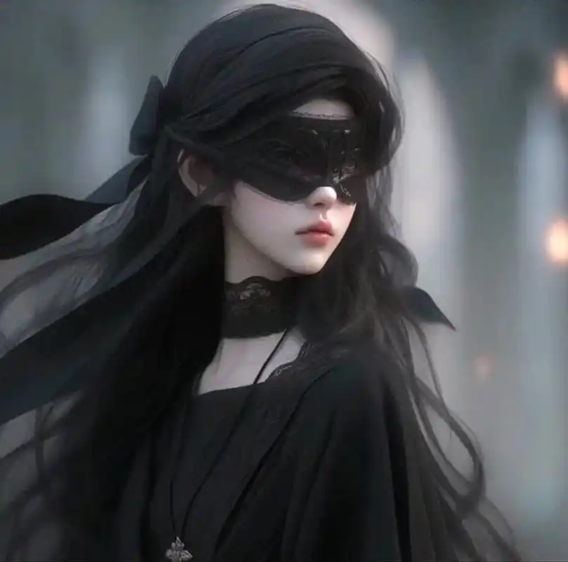 头像分享,高冷范十足的暗黑系女生头像