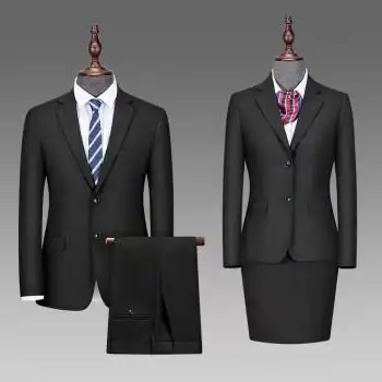 休闲韩版西装三件套装店销售办公室职业西服工作服男黑色西装裤子44