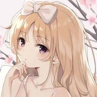 黄色头发动漫女头像