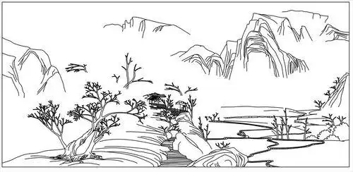 风景简笔画风景画大全简单又好看