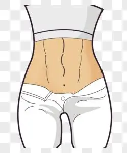 马甲线女孩图片