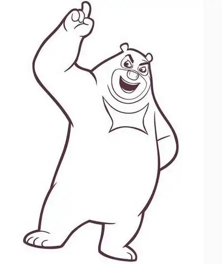 熊简笔画图片大全大图熊怎么画简笔画图解暴力熊简笔画动物简笔画熊