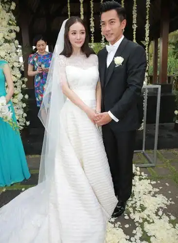 各个明星的婚纱照