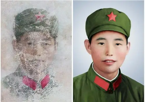 破损严重的老照片翻新 br />  br /> 老照片修復網: a href="