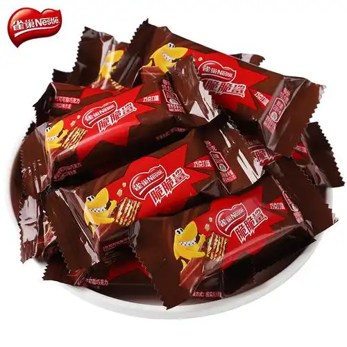 雀巢脆脆散装500g可可巧克力抹茶花生威化夹心威化饼干