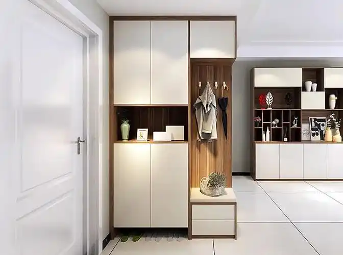定制板材十大品牌分享5款流行的简约型玄关鞋柜装修设计