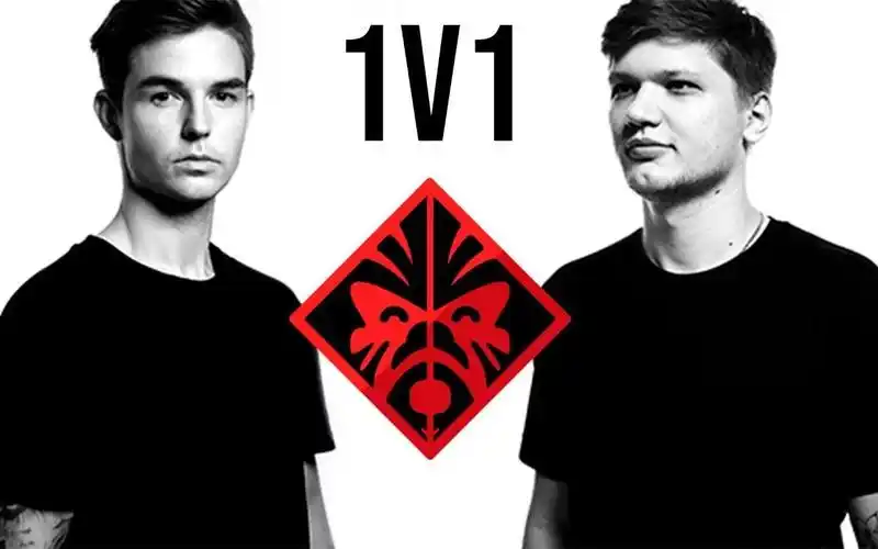 【csgo】s1mple军训device现场-s1mple vs device-1v1-omen challenge