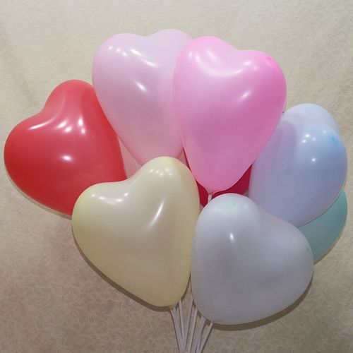 心形马卡龙气球结婚礼装饰装饰布布置生日派对浪漫告白气球