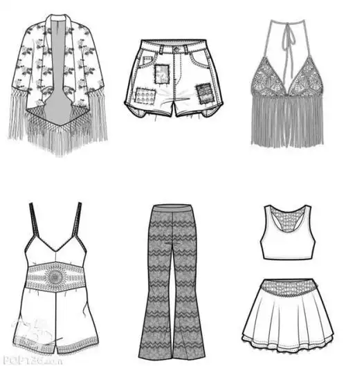 补丁衣服的简笔画