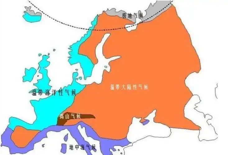 地中海气候和海洋性气候主要分布在哪些地区?