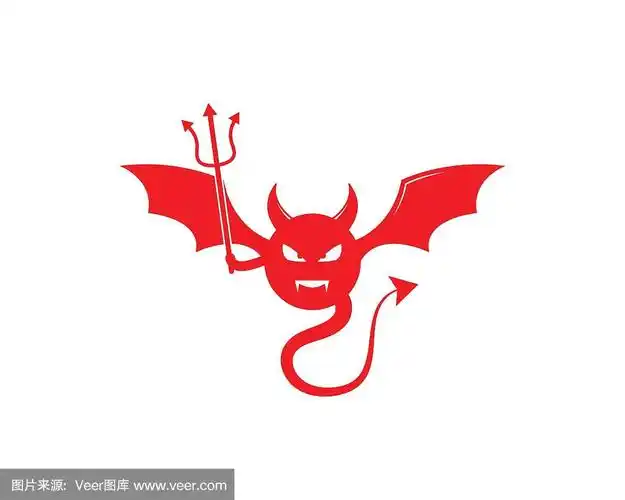 魔鬼标志矢量