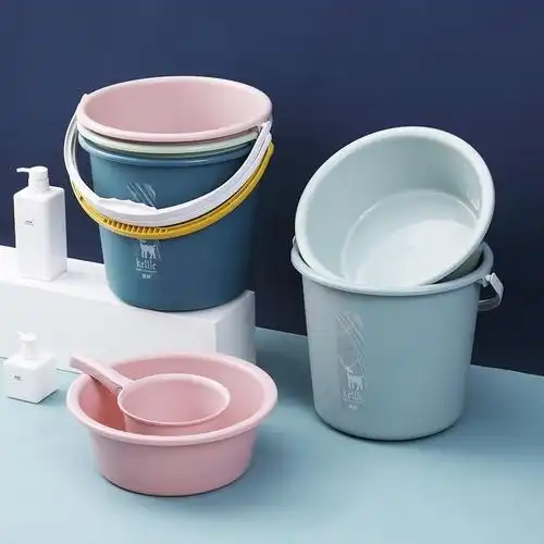 日10折)学生住校生活用品大一新生宿舍备必洗漱桶盆套装住宿洗衣塑料
