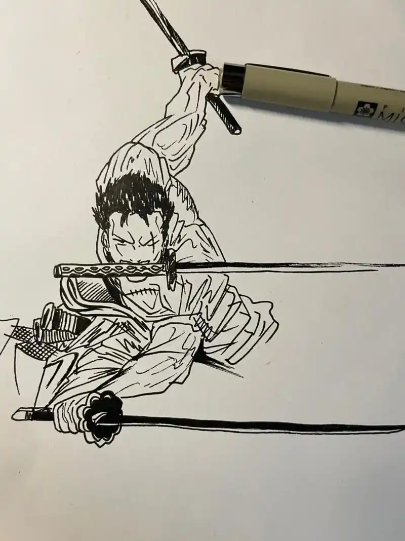 不打稿练习速写(一)#五公子手绘 #手绘 #动漫人物绘画 # - 抖音