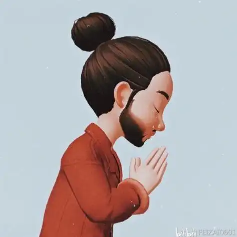 双手合十简笔画 祈福图片双手合十简笔画