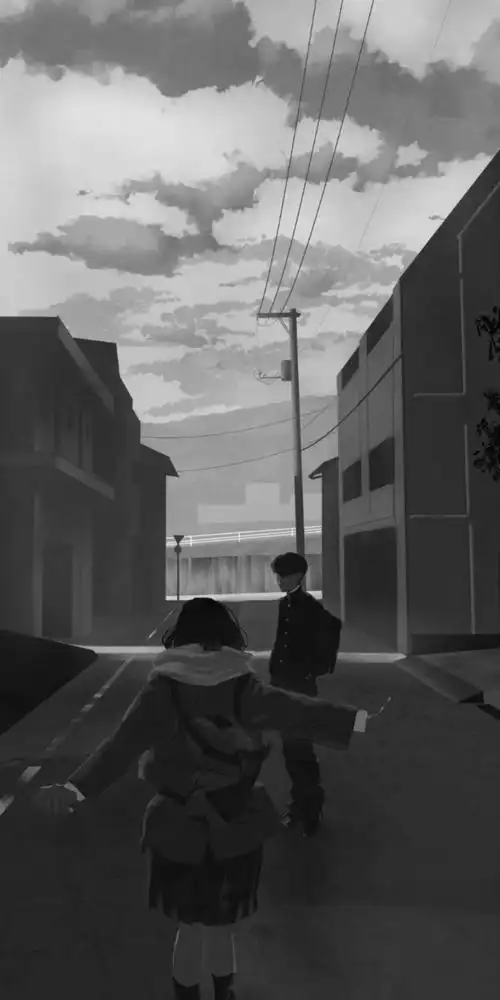 黑白 动漫 壁纸