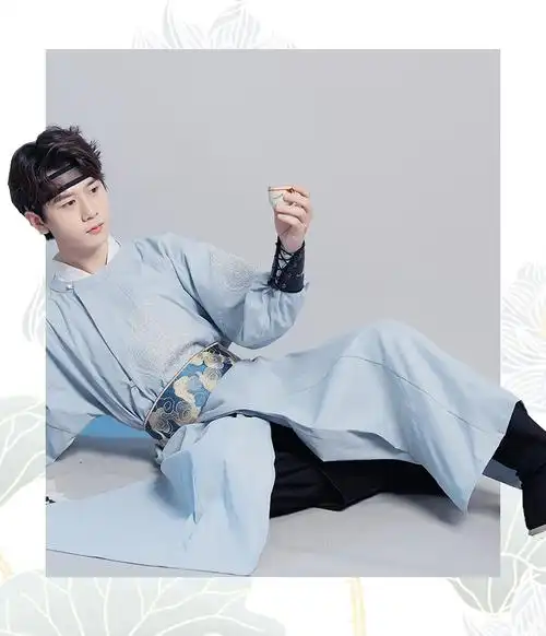 明制汉服男圆领袍帅气侠客飞鱼服中国风明朝服装学生班服演出服 军绿