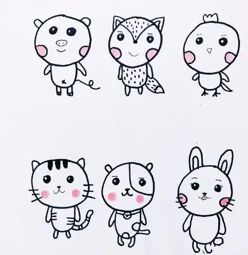 幼儿简笔画图片大全儿童画画大全简单漂亮超多图