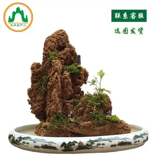 奇石天然原石大型吸水石上水石盆景水景装饰假山石来运转桌面摆件