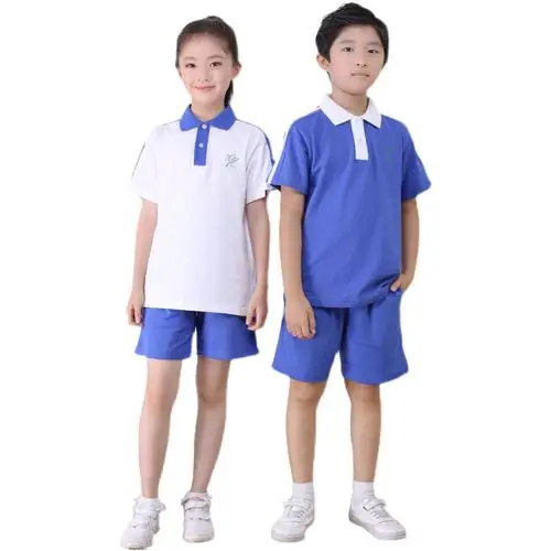 校服深圳速干面料小学生夏装男女统一夏季短袖校服
