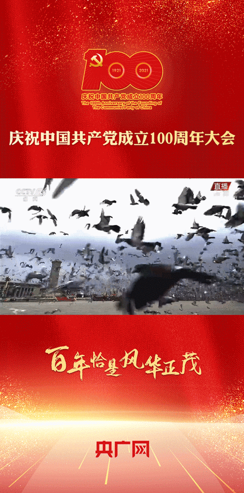 动图海报|庆祝中国共产党成立100周年大会精彩瞬间