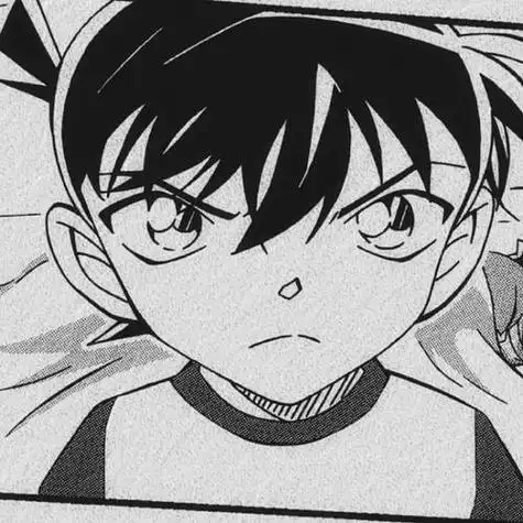 柯南黑白头像