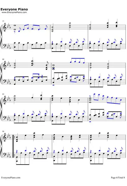 undertale钢琴谱_tobyfox_undertaletheme