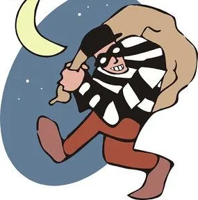 卡通小偷png素材