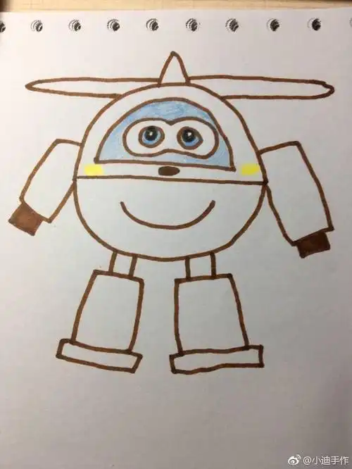 简笔画卡通人物乐迪